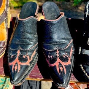 Old Gringo mules! Love these!!! Super comfortable!